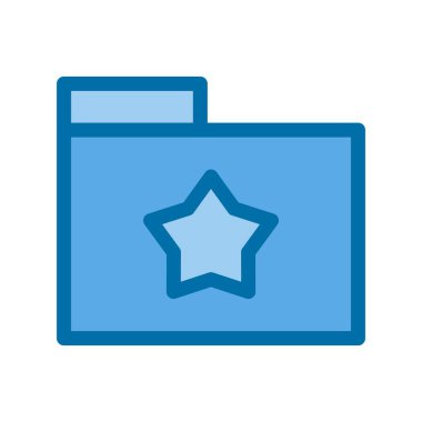  Yıldız Dizini Doldurulmuş Mavi Vektör Simgesi Tasarımı