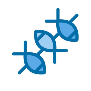 BBQ Mavi Vektör Simgesi Tasarımı