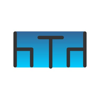 Buluşma Tablosu Dolu Gradyan Vektör Simgesi Tasarımı