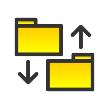 Veri Doldurulmuş Gradyan Vektör Simgesi Tasarımı
