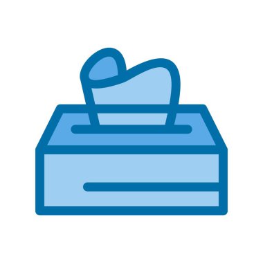 Islak Mendiller Mavi Vektör Simgesi Tasarımı