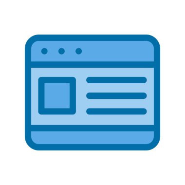 Tarayıcı Mavi Vektör Simgesi Tasarımı