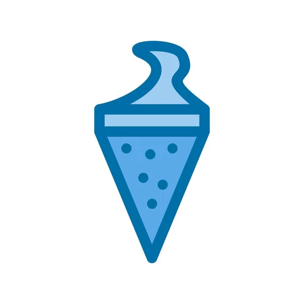 Мороженое Синим Вектором — стоковый вектор