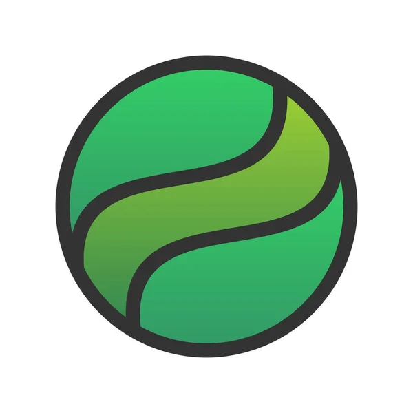 ボール充填グラデーションベクトルアイコンデザイン — ストックベクタ
