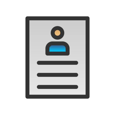 Müfredat Doldurulmuş Gradyan Vektör Simgesi Tasarımı