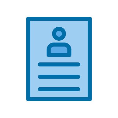 Müfredat Mavi Vektör Simgesi Tasarımı