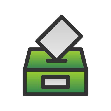 Oylama Doldurulmuş Gradyan Vektör Simgesi Tasarımı