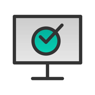 Elektronik Oy Doldurulmuş Gradyan Vektör Simgesi Tasarımı