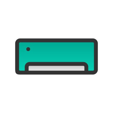 AC Doldurulmuş Gradyan Vektör Simgesi Tasarımı