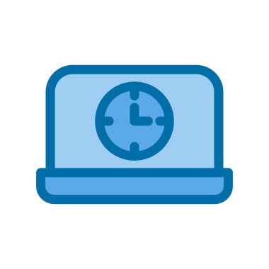 Kullanılabilirlik Dolu Mavi Vektör Simgesi Tasarımı