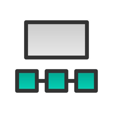 Sinema Gradyan Vektör Simgesi Tasarımı