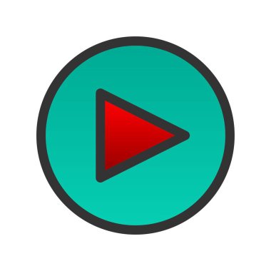 Gradyan Vektör Simgesi Tasarımı Oynat