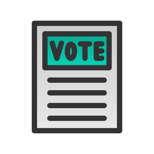 Изображение Векторной Иконы Vote — стоковый вектор