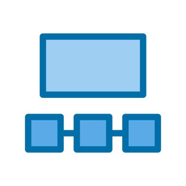 Sinema Mavi Vektör Simgesi Tasarımı