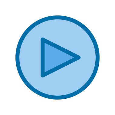 Mavi Vektör Simgesi Tasarımı Oynat