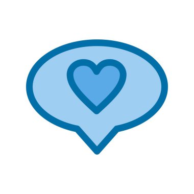 Doldurulmuş Mavi Vektör Simgesi Tasarımı gibi