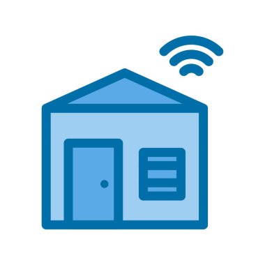 Depo Mavi Vektör Simgesi Tasarımı