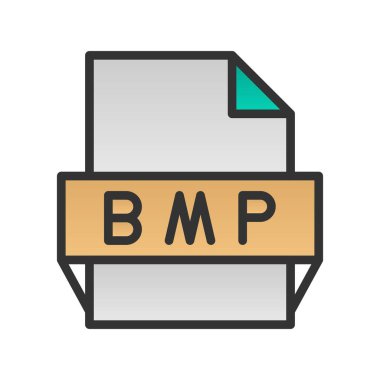 Tümsek Doldurulmuş Gradyan Vektör Simgesi Tasarımı