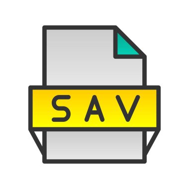 Sav Doldurulmuş Gradyan Vektör Simgesi Tasarımı