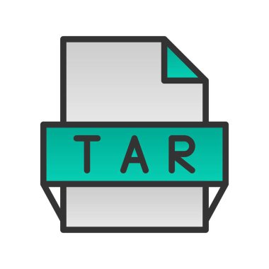 Katran Doldurulmuş Gradyan Vektör Simgesi Tasarımı