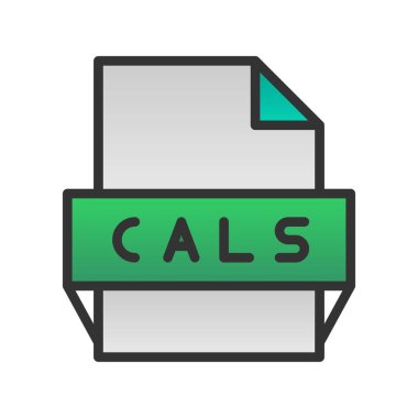 Cals Doldurulmuş Gradyan Vektör Simgesi Tasarımı