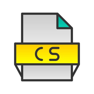 C Doldurulmuş Gradyan Vektör Simgesi Tasarımı