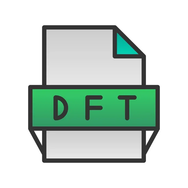 Dft充填グラデーションベクトルアイコンデザイン — ストックベクタ