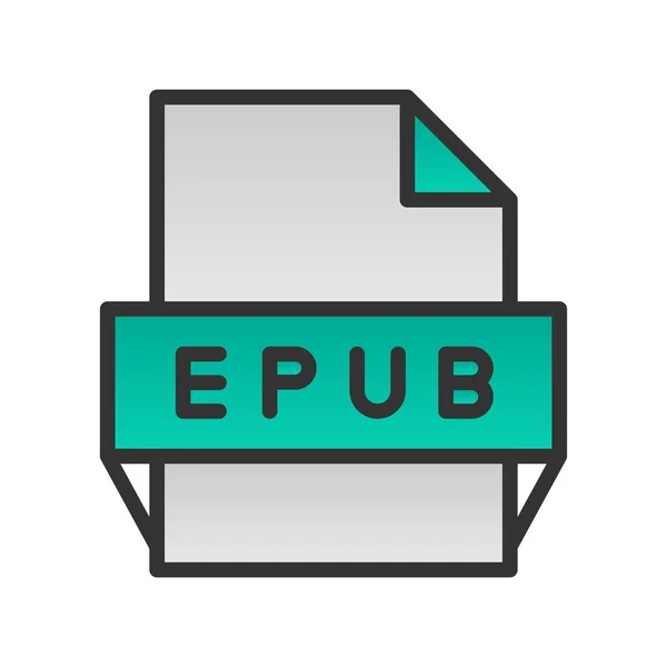 Epub Γεμάτο Gradient Vector Σχεδίαση Εικονιδίων — Διανυσματικό Αρχείο