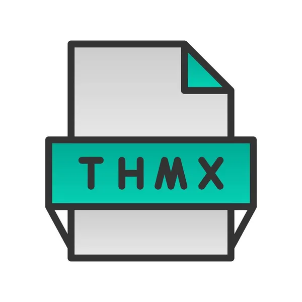 Thmx Gevuld Gradiënt Vector Icoon Ontwerp — Stockvector