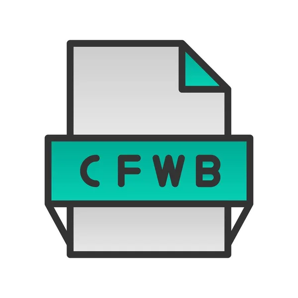 Cfwb Filled Graff Vector Design — стоковый вектор