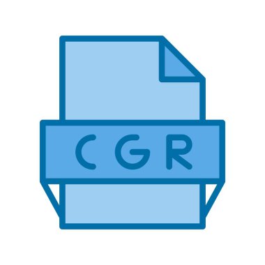 Cgr Mavi Vektör Simgesi Tasarımı