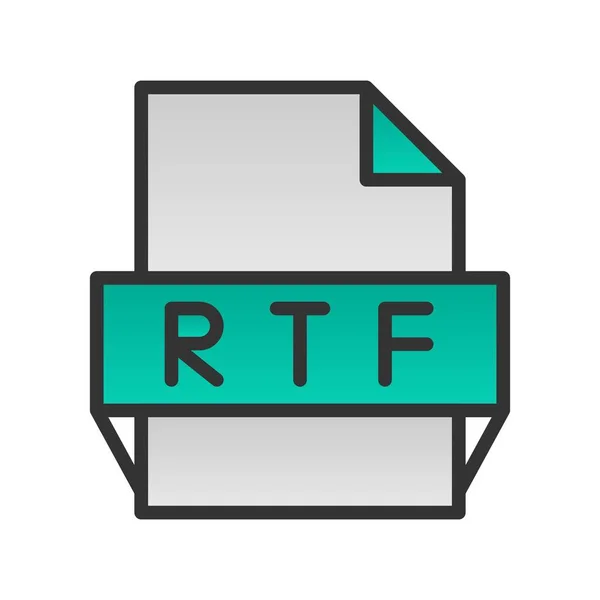 Rtf充填グラデーションベクトルアイコンデザイン — ストックベクタ