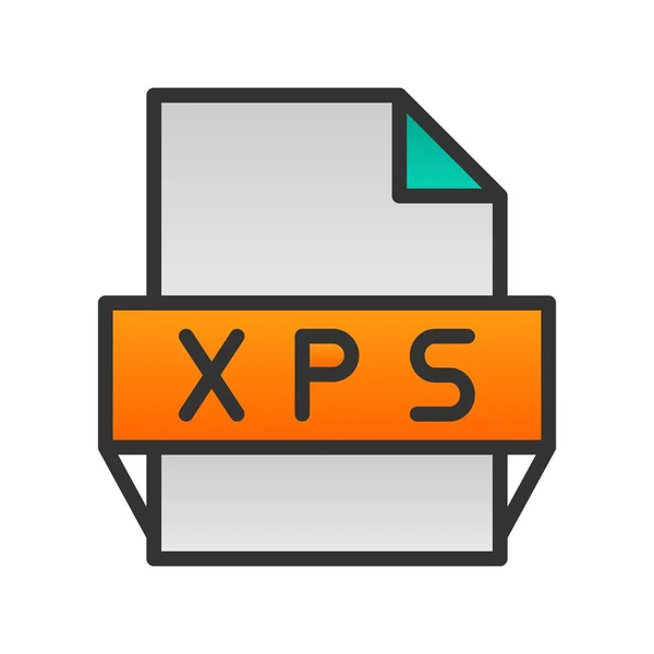 Xps Gefülltes Gradienten Vektor Icon Design — Stockvektor
