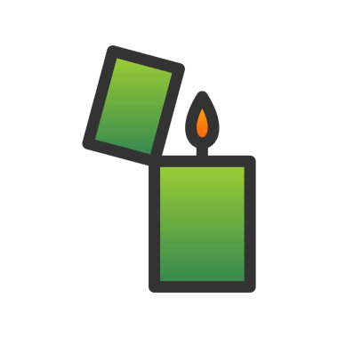 Yanıcı Doldurulabilir Gradyan Vektör Simgesi Tasarımı