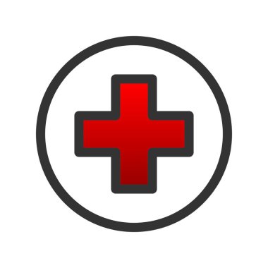 Tıbbi Doldurulmuş Gradyan Vektör Simgesi Tasarımı