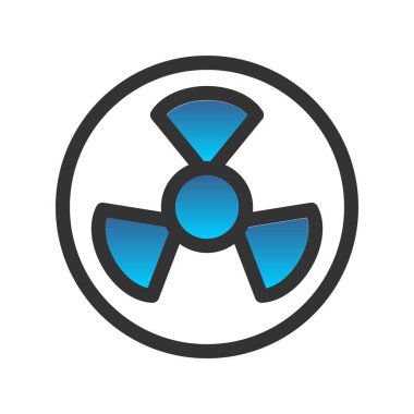 Tehlike Doldurulmuş Gradyan Vektör Simgesi Tasarımı