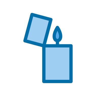 Yanıcı Mavi Vektör Simgesi Tasarımı