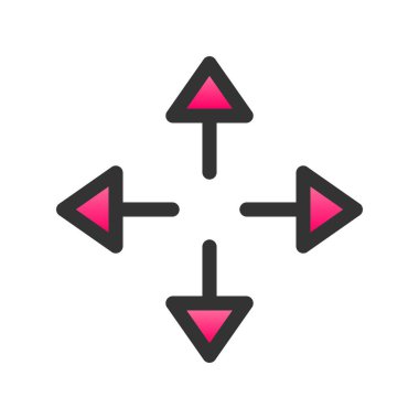 Yönlendirme Gradyan Vektör Simgesi Tasarımı