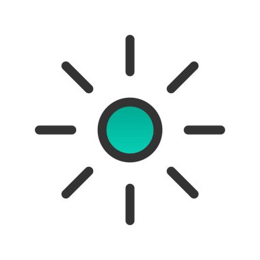 Parlaklık Doldurulmuş Gradyan Vektör Simgesi Tasarımı