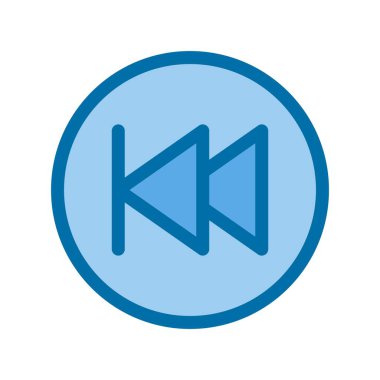 Hızlı Doldurulmuş Mavi Vektör Simgesi Tasarımı