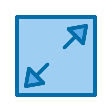 Doldurulmuş Mavi Vektör Simgesi Tasarımı Büyüt