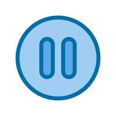 Doldurulmuş Mavi Vektör Simgesi Tasarımı Oynat