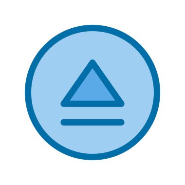 Yukarıdaki Mavi Vektör Simgesi Tasarımı