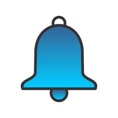 Çan Doldurulmuş Gradyan Vektör Simgesi Tasarımı