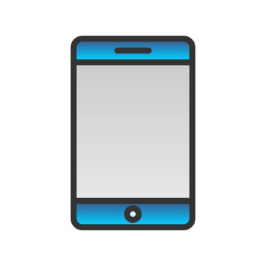Akıllı Telefon Gradyan Vektör Simgesi Tasarımı