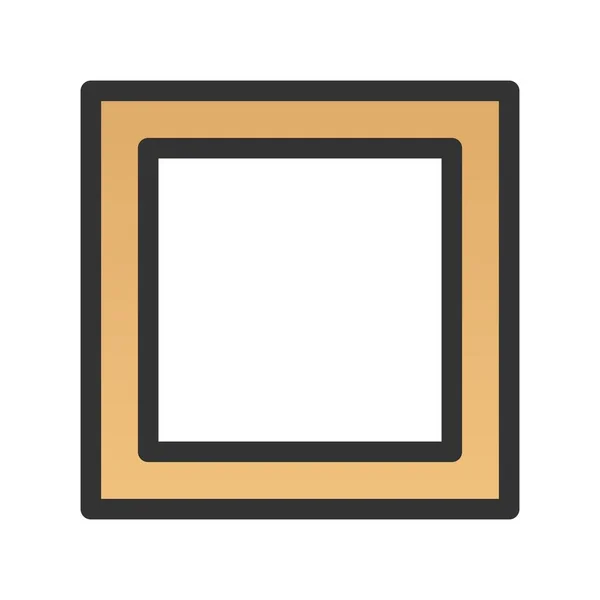 Рамка Заповнений Градієнт Векторний Дизайн Піктограм — стоковий вектор