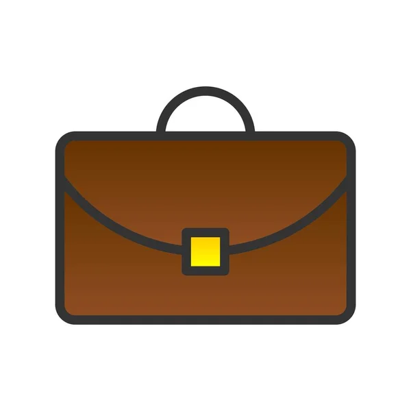 Briefcase Filled Gradient Vector Icon Design — Stock Vector