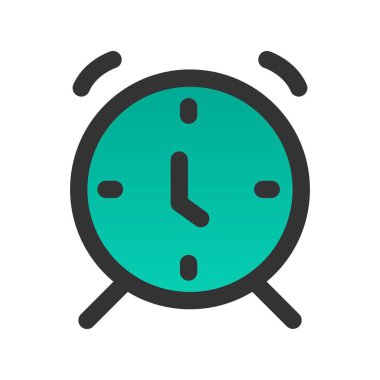 Alarm Doldurulmuş Gradyan Vektör Simgesi Tasarımı