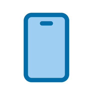 Telefon Dolu Mavi Vektör Simgesi Tasarımı