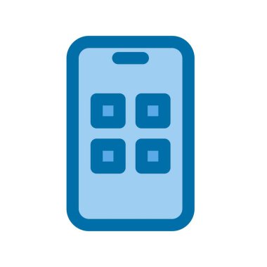 Uygulamalar Mavi Vektör Simgesi Tasarımı